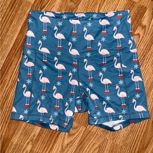 Feed Me Fight Me biker shorts